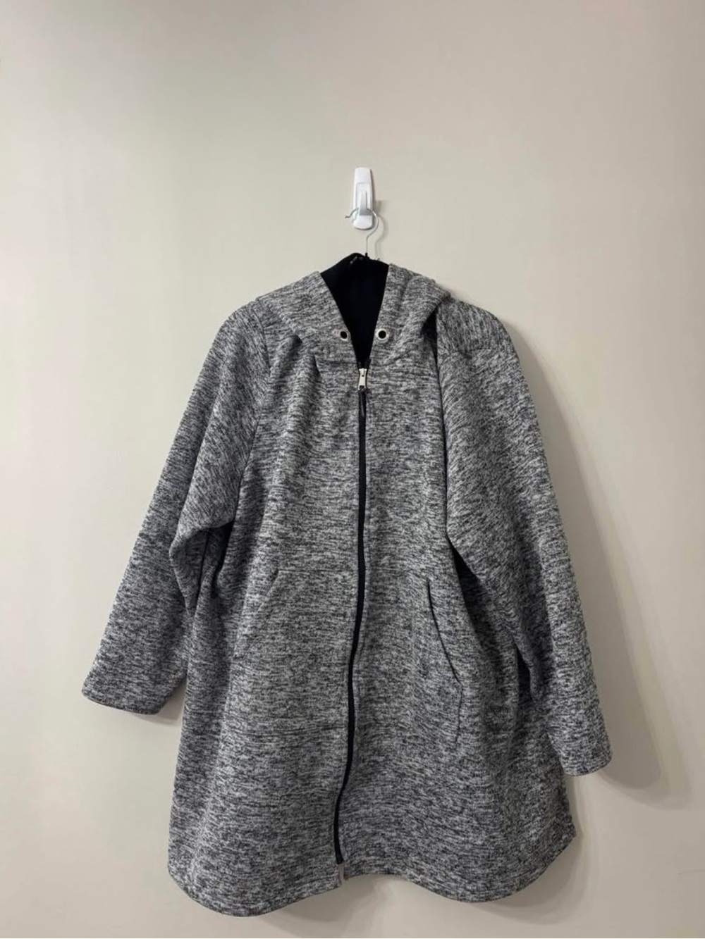 ActiveZone Penningtons Women's Heather Gray Hooded Zip jacket